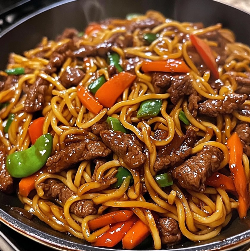Spicy Beef Lo Mein
