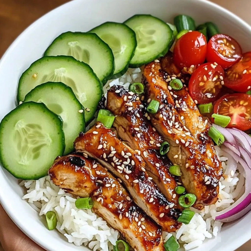 Protein Garlic Soy Chicken with Jasmine Rice & Veggies