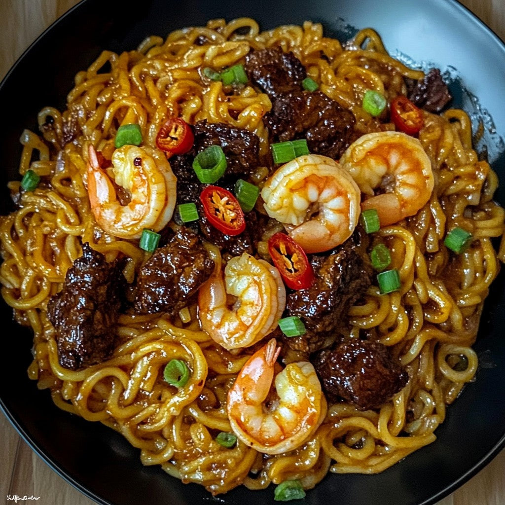 Steakhouse & Lime Chili Beef & Shrimp Noodles